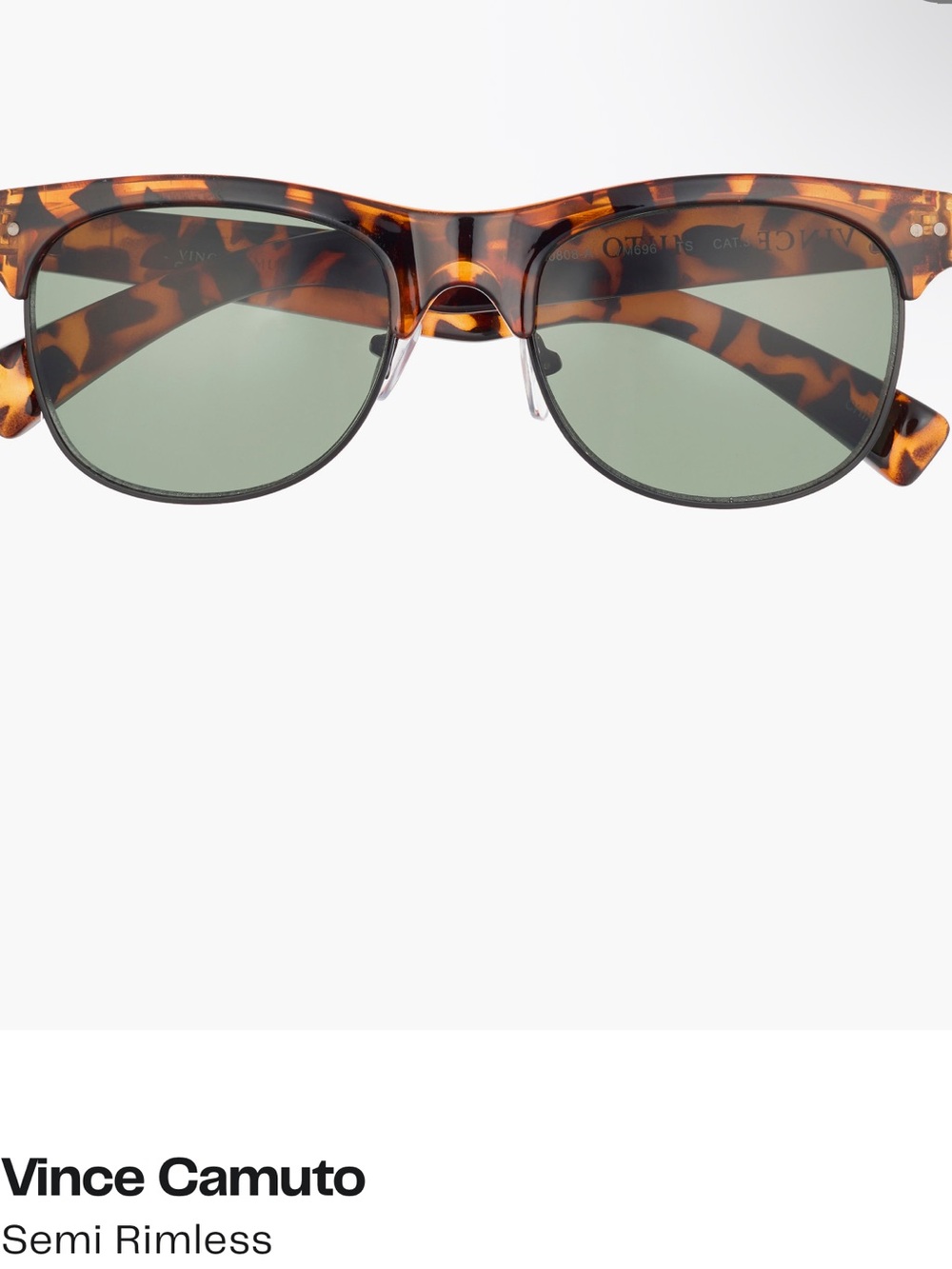 Vince Camuto Tortoiseshell Sunglasses Semi-rimless NWT